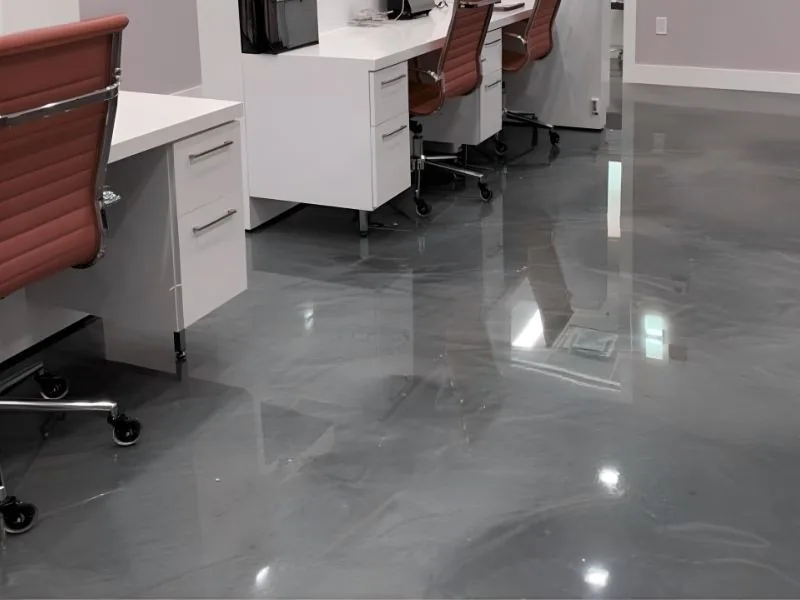 Commercial space epoxy floor