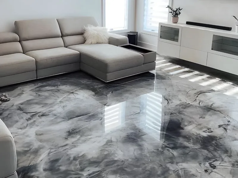 Residential living room epoxy